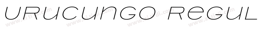 Urucungo Regular字体转换